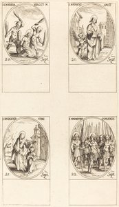 St. Canida; São Mateus; Santa Ipigênia; São Maurício e Companheiros de Jacques Callot