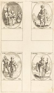 São Félix; São José de Arimatéia; São Policarpo; São Matias, Apóstolo de Jacques Callot