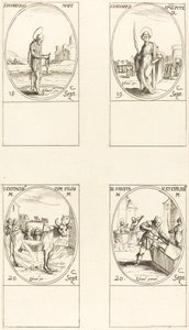 São Ferreolo; São Januário; St. Eustachius & seus filhos; Sts. Fausta e Evelásio de Jacques Callot
