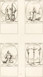 St. Fiel St. Ágapeto St. Dula; St. Ladrão Dimas de Jacques Callot