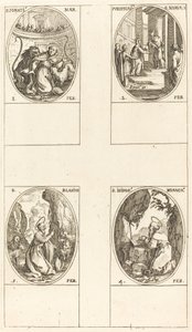 Santo Inácio; Purificação da Virgem; São Brás; Santo Isidoro de Jacques Callot