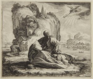 São João na ilha de Patmos de Jacques Callot