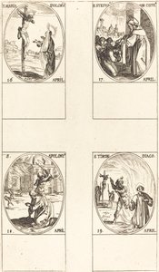 Santa Maria Doloru; Santo Estêvão, abade; São Apoloni; São Timão de Jacques Callot
