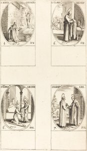 Santa Maria Gaudioru, São Cláudio, São Norberto, São Roberto. de Jacques Callot