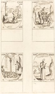 São Martinho; São Trifão e Companheiros; São Renato; São Didaco de Jacques Callot
