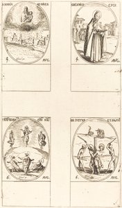 St. Mary of Snow, St. Memmius, Bispo, A Transfiguração, Sts. Justo e Pastor. de Jacques Callot