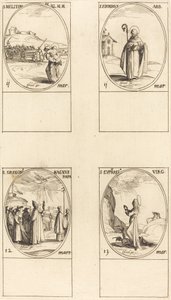São Meliton; São Firmino; São Gregório Magno; Santa Eufrásia de Jacques Callot
