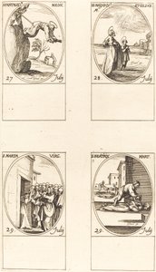 St. Pantaleon, Sts. Nazarius e Celsus, St. Martha, St. Beatrice. de Jacques Callot