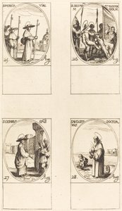 Santa Patricia, Santos Secundus e Alexandre, Santo Cesário, Santo Agostinho. de Jacques Callot