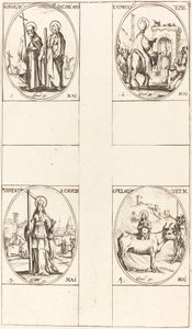 São Filipe e Tiago Menor, Apóstolos; Santo Atanásio; A Invenção da Cruz; de Jacques Callot