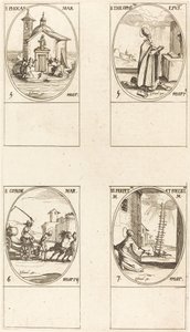 St. Focas; St. Teófilo St. Cone; Sts. Eterno e Felicidade de Jacques Callot