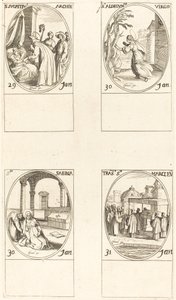 São Sulpício; São Aldegondes; Santa Sabina; O Chamado de São Marcos de Jacques Callot