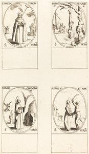 Santa Teresa; São Plácido e Flávia; São Bruno; Santa Fé de Jacques Callot