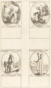São Tomás de Aquino; São Adriano e Companheiros; Santa Francisca; São Macari de Jacques Callot