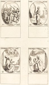 Santa Úrsula e Companheiras; Santa Maria Salomé; São Severino; São Maglorius de Jacques Callot