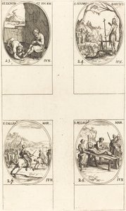 São Zenão e Companheiros; São João Batista; São Galicano; São Pelágio de Jacques Callot
