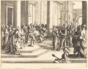 Apedrejamento de Jesus de Jacques Callot
