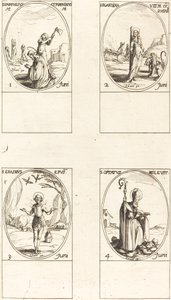 Sts. Pamphilius e Porphyrius; St. Blandina e Companheiros; St. Erasmo St. Desejado de Jacques Callot