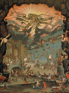 Tentação de Santo António, por Jacques Callot (1592-1635) de Jacques Callot