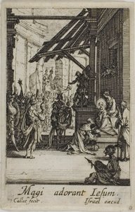 A Adoração dos Magos, de A Vida da Virgem de Jacques Callot