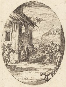 A adoração dos pastores de Jacques Callot