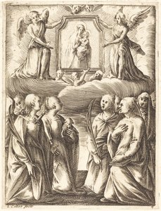 A Adoração da Virgem e do Menino de Jacques Callot