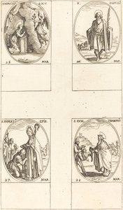 A Anunciação; São Castulo; São Ruperto; São Gontrão de Jacques Callot