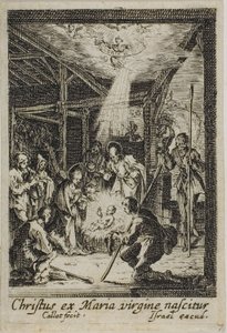 O Nascimento de Jesus, de A Vida da Virgem de Jacques Callot