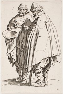 The Blind Man and His Companion, no. 9 da série The Beggars de Jacques Callot
