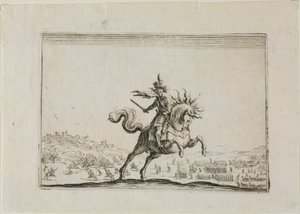 O Comandante a Cavalo, de Os Caprichos de Jacques Callot