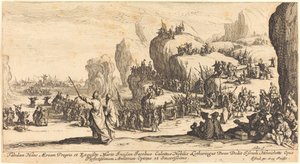 A travessia do Mar Vermelho de Jacques Callot