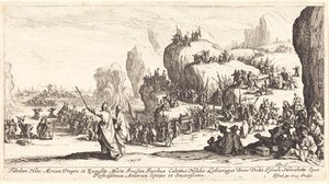 A travessia do Mar Vermelho de Jacques Callot