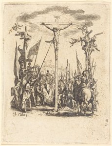 A Crucificação, c. 16241625. de Jacques Callot