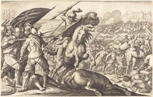 A derrota da cavalaria turca, c. 1614. de Jacques Callot