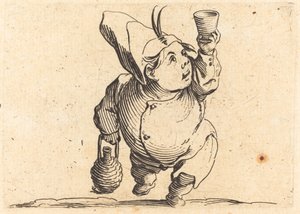 O bebedor, vista frontal de Jacques Callot
