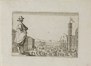 O Duomo em Florença, de Os Caprichos de Jacques Callot