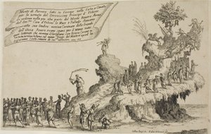 O flutuador do Monte Parnaso, de A Guerra da Beleza de Jacques Callot