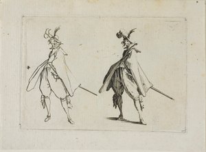 O Cavalheiro de Casaco Grande, Visto de Frente, de Os Caprichos de Jacques Callot
