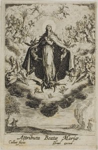 A Glorificação da Virgem, de A Vida da Virgem de Jacques Callot