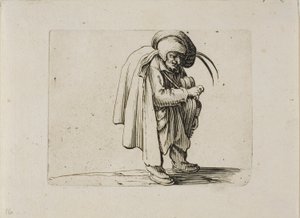 O jogador Hurdy-Gurdy, de Varie Figure Gobbi de Jacques Callot