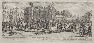 As Grandes Misérias da Guerra: Devastação de um Mosteiro de Jacques Callot