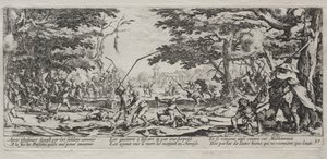 As Grandes Misérias da Guerra: A Vingança do Camponês de Jacques Callot