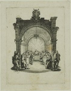 A Última Ceia, de A Pequena Paixão de Jacques Callot