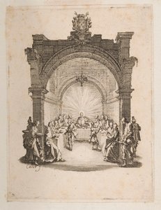 A Última Ceia, não. 2 de 11 de La Petite Passion de Jacques Callot