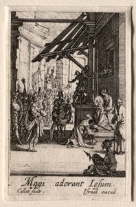 A Vida da Virgem: A Adoração dos Magos. de Jacques Callot