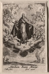 A Vida da Virgem: Os Atributos da Virgem de Jacques Callot