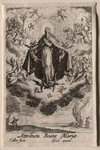 A Vida da Virgem: Os Atributos da Virgem. de Jacques Callot
