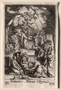 A Vida da Virgem: O Nascimento da Virgem de Jacques Callot