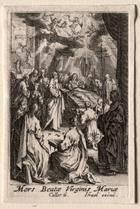 A vida da virgem: a morte da virgem. de Jacques Callot