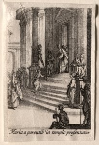 A Vida da Virgem: A Apresentação da Virgem no Templo. de Jacques Callot